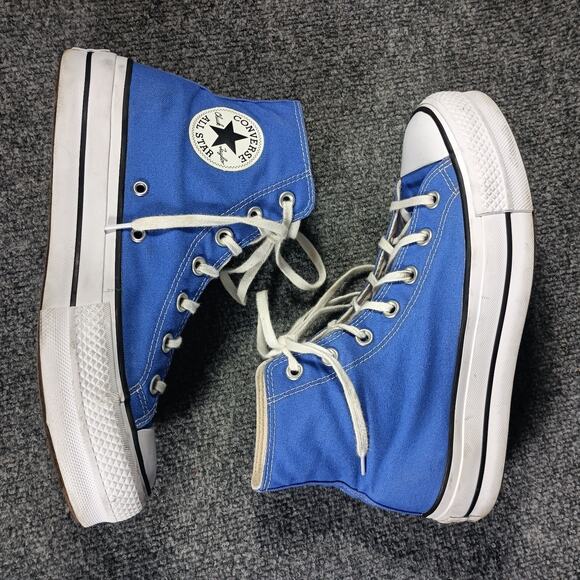 Converse Chuck Taylor All Star Lift Platform Women Size 9 Blue High Top - Picture 6 of 9
